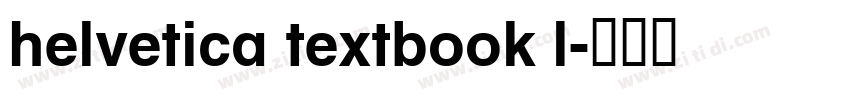 helvetica textbook l字体转换